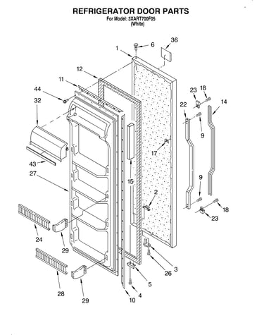 Refrigerator door