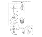 Crosley CAWC529JQ0 transmission, motor and pump diagram