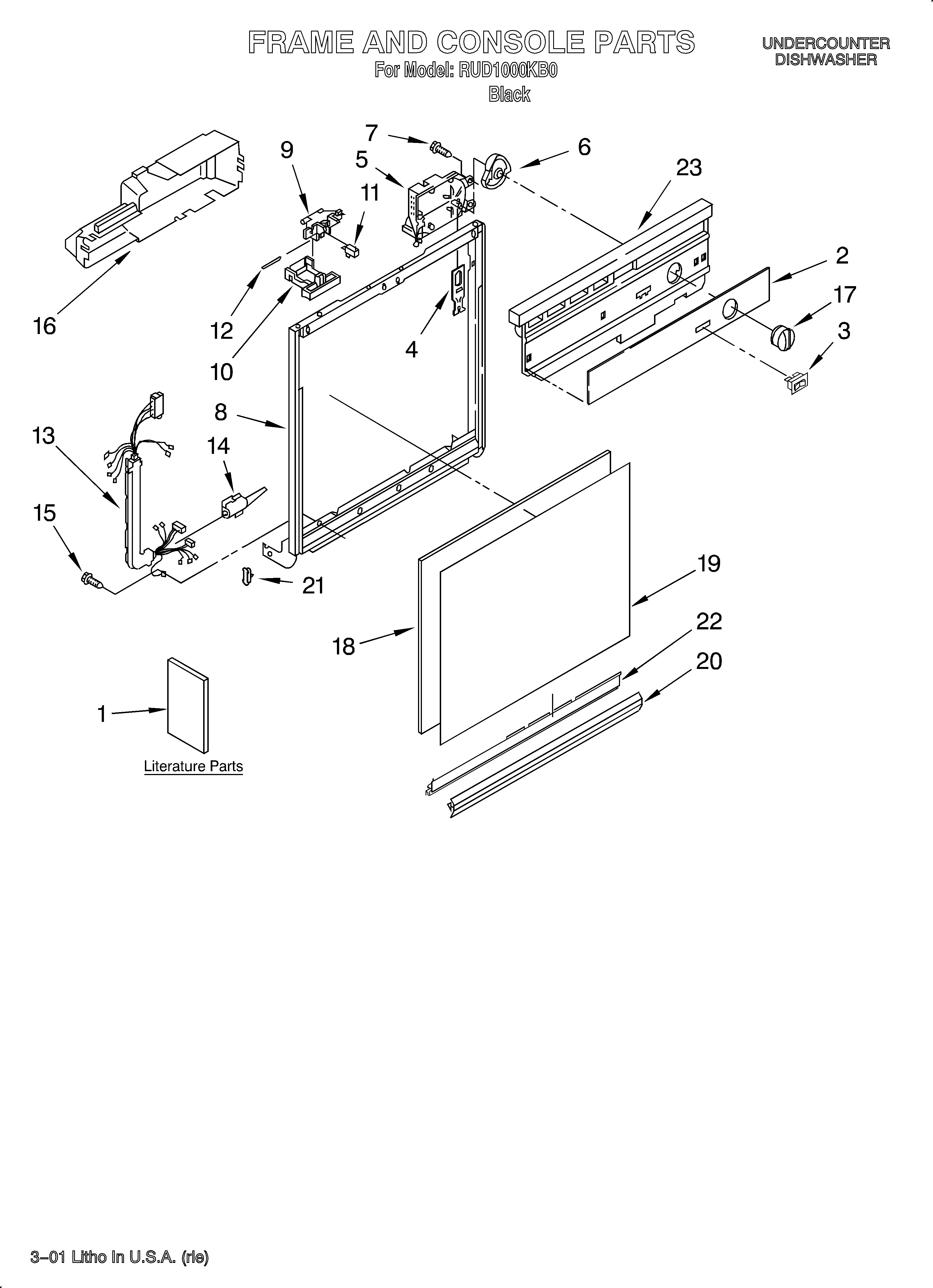 Frame and console/literature