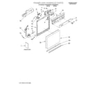 Roper RUD5750KQ0 frame and console/literature diagram