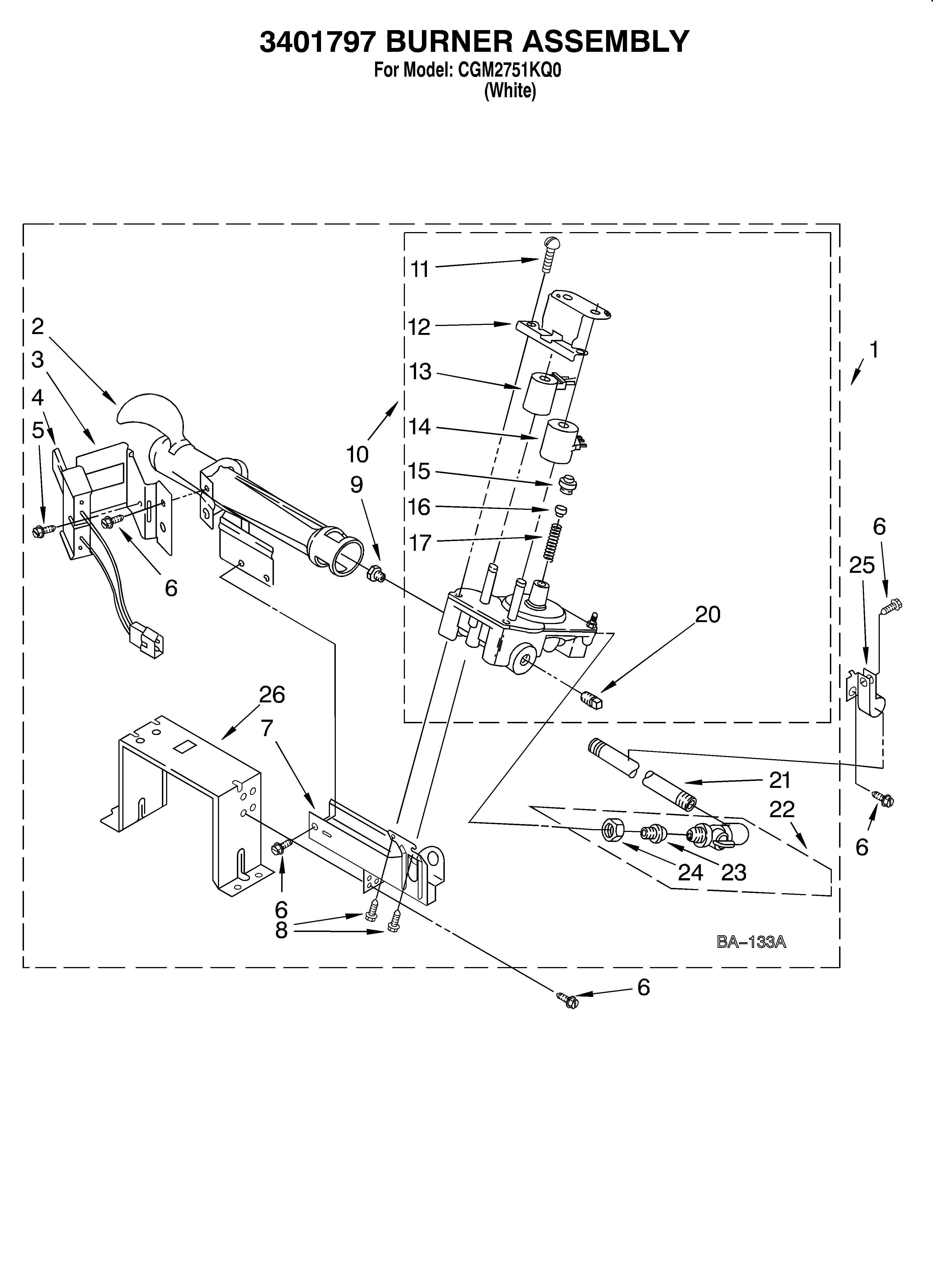3401797 burner/optional