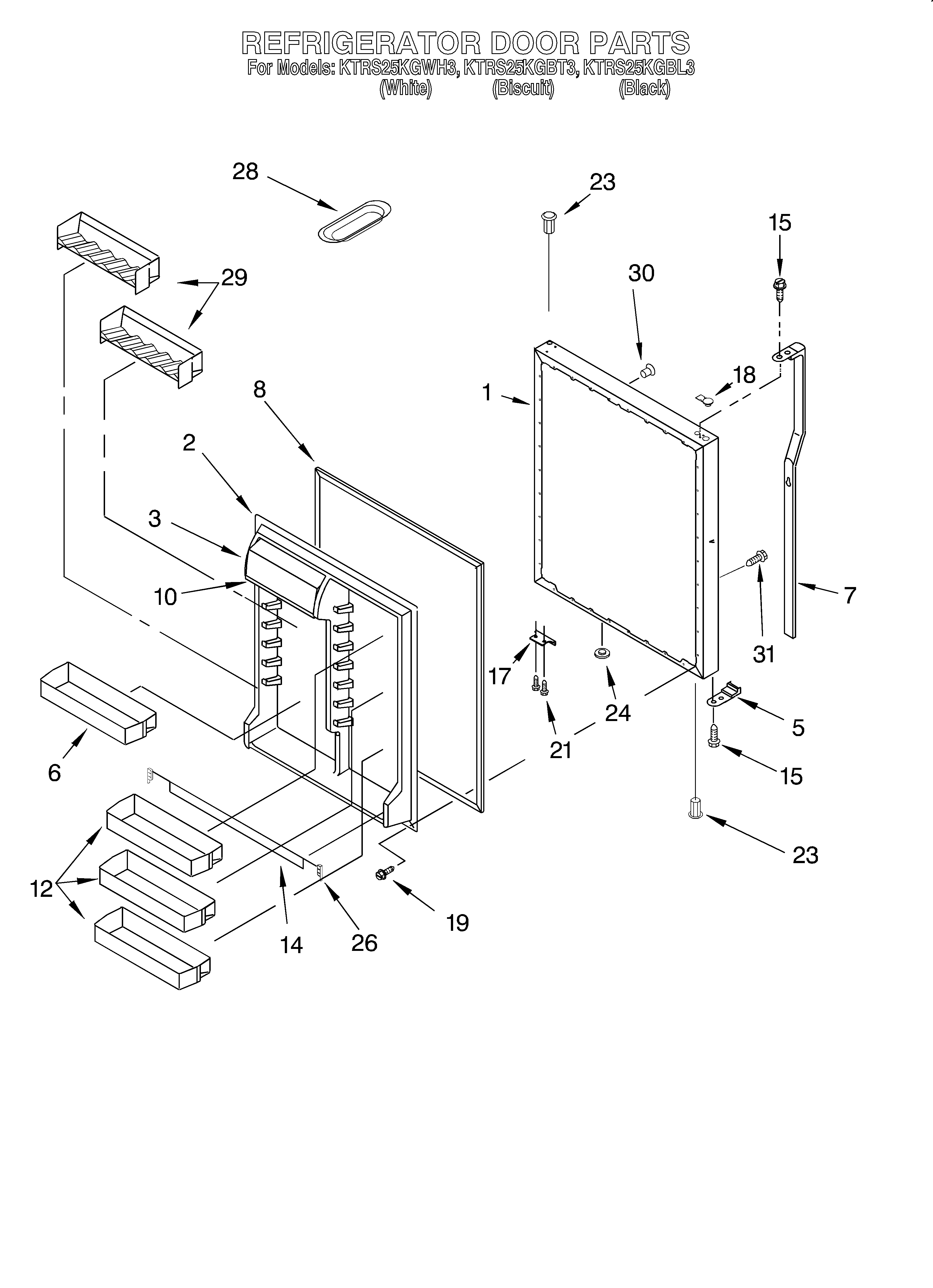 Refrigerator door