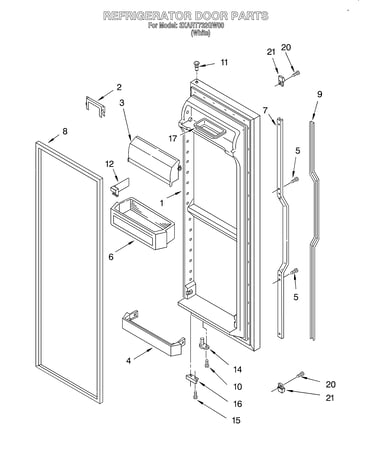 Refrigerator door