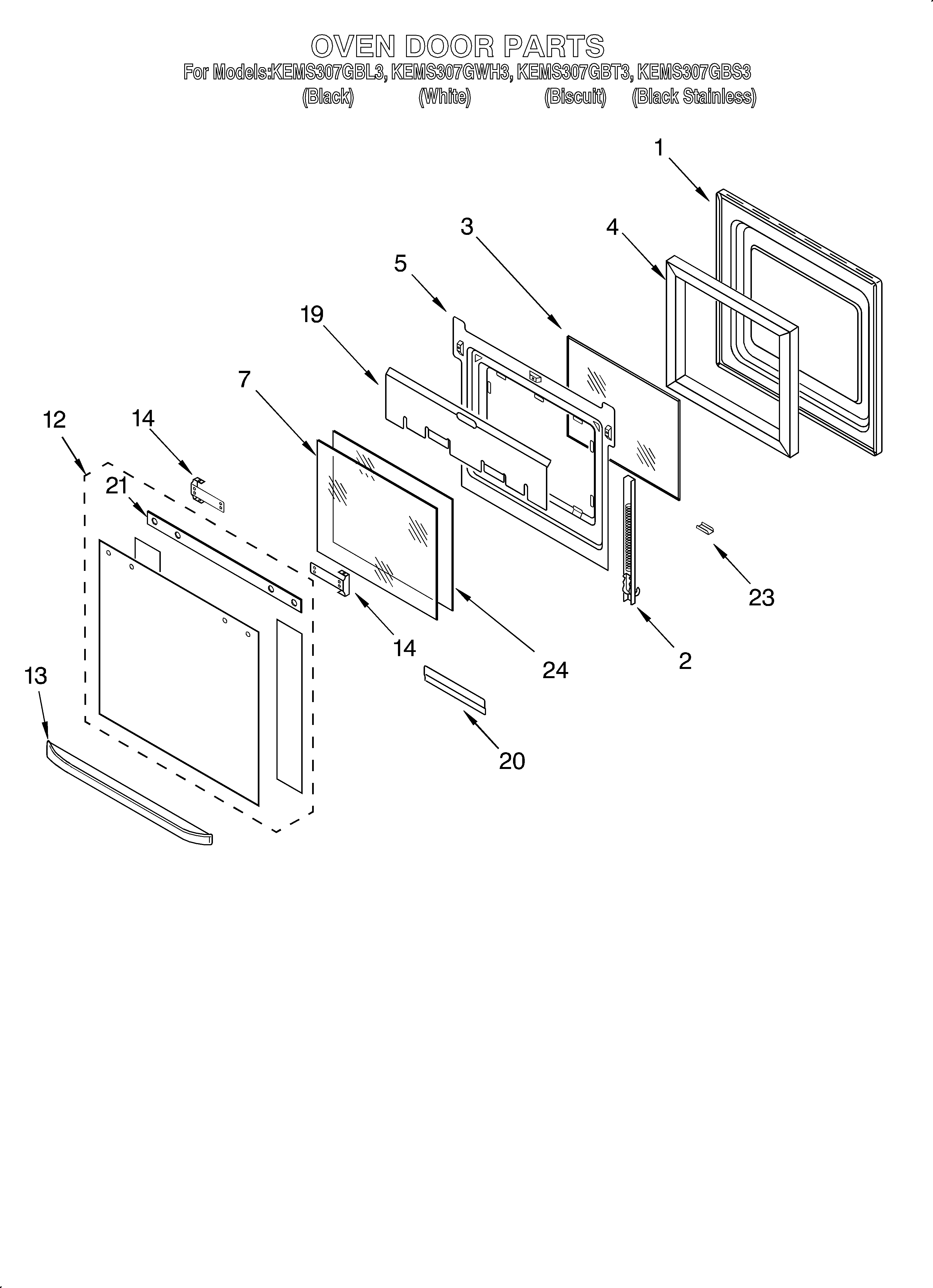 Oven door