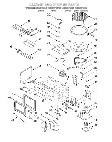 Cabinet and stirrer
