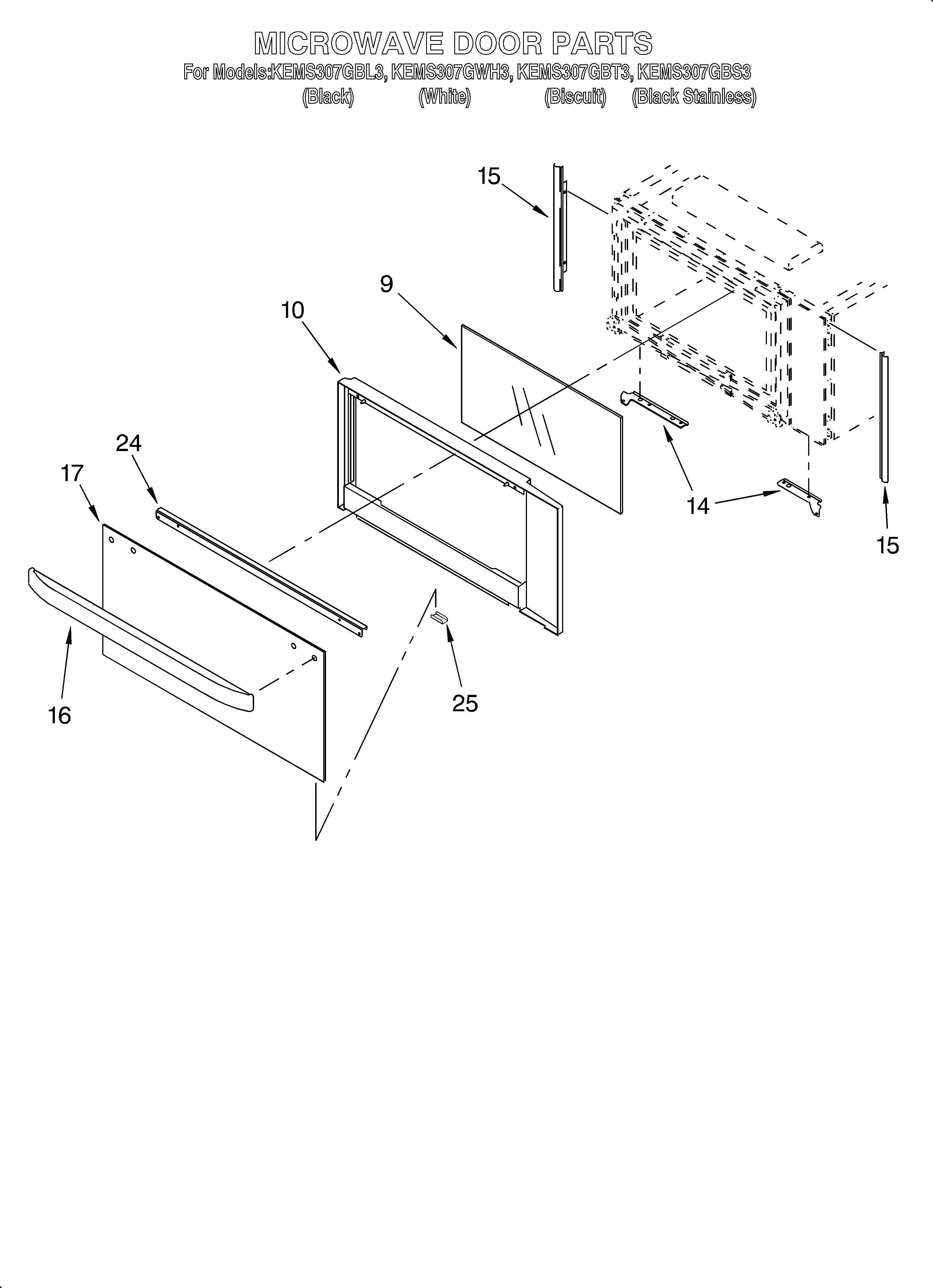 Microwave door