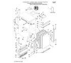 KitchenAid KUIS185JPW0 cabinet liner and door/literature diagram