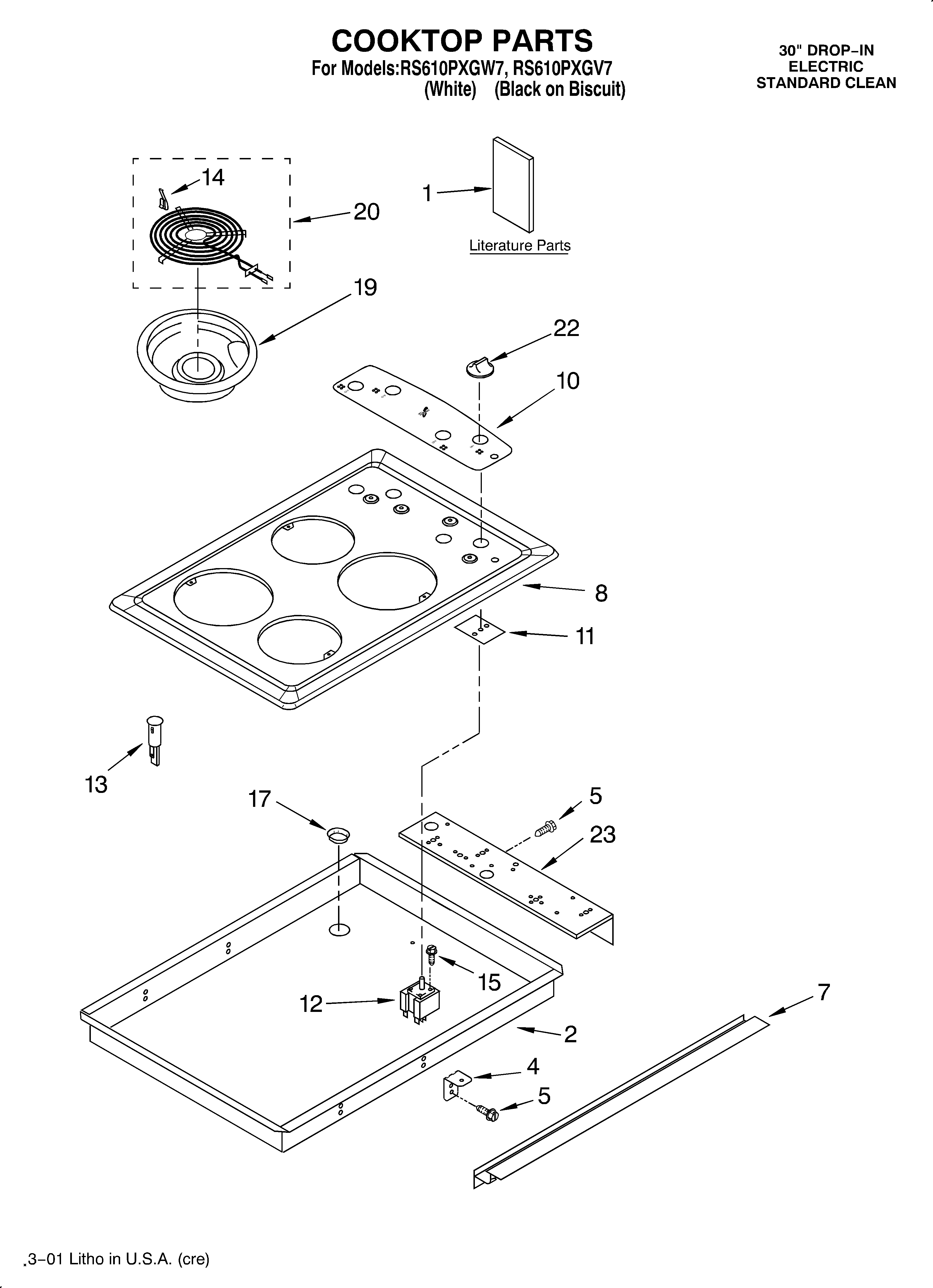 Cooktop/literature