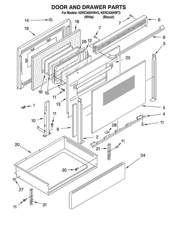 Door and drawer