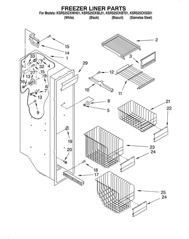 Freezer liner