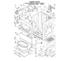 Whirlpool GEW9868KL0 cabinet diagram