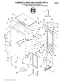 Cabinet liner and door/lit/optional