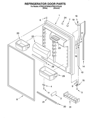 Refrigerator door