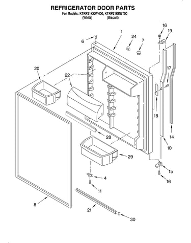 Refrigerator door