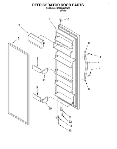 Refrigerator door