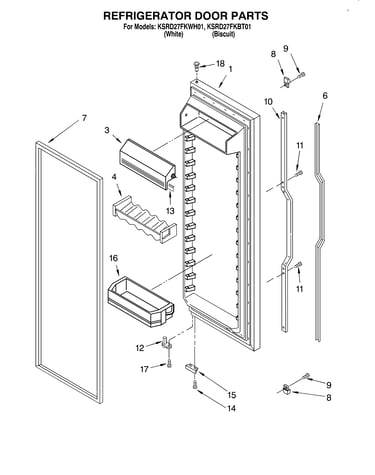 Refrigerator door