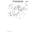 Whirlpool DU915PWKT0 frame and console/literature diagram