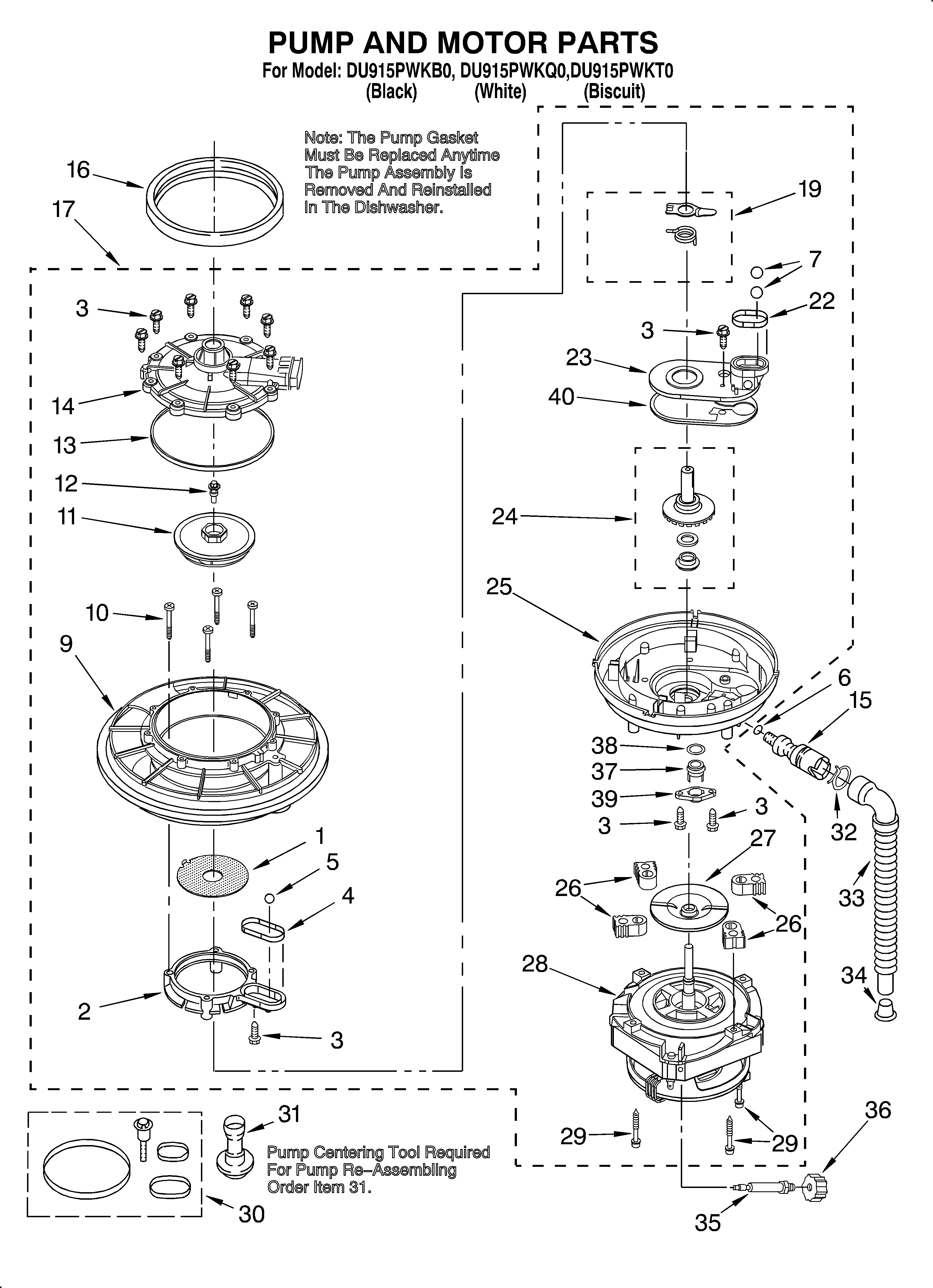 Pump and motor