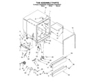 Whirlpool DU920PWKB0 tub assembly diagram