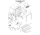 Whirlpool DU810SWKU0 tub assembly diagram