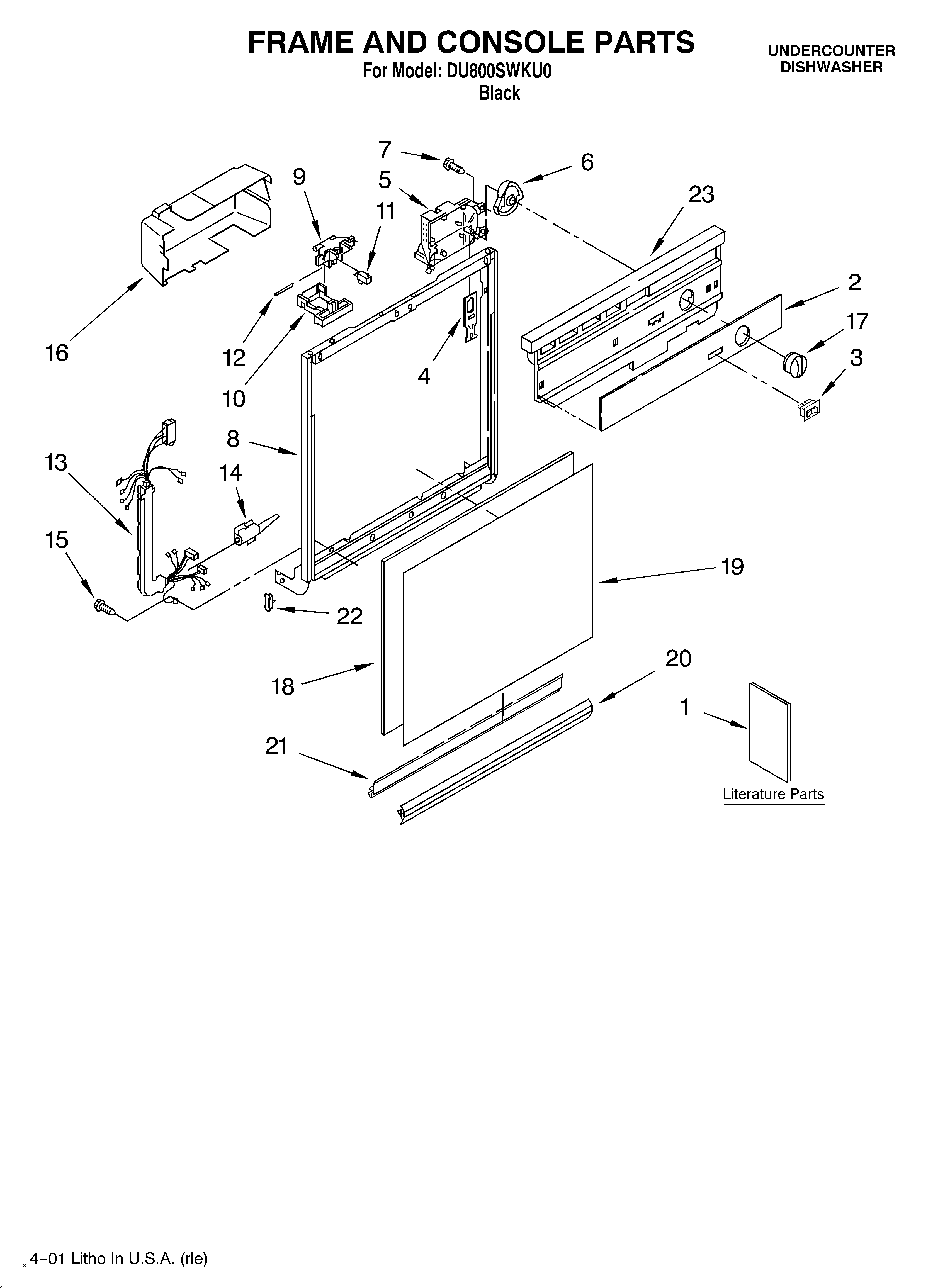 Frame and console/literature