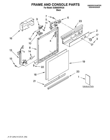 Frame and console/literature