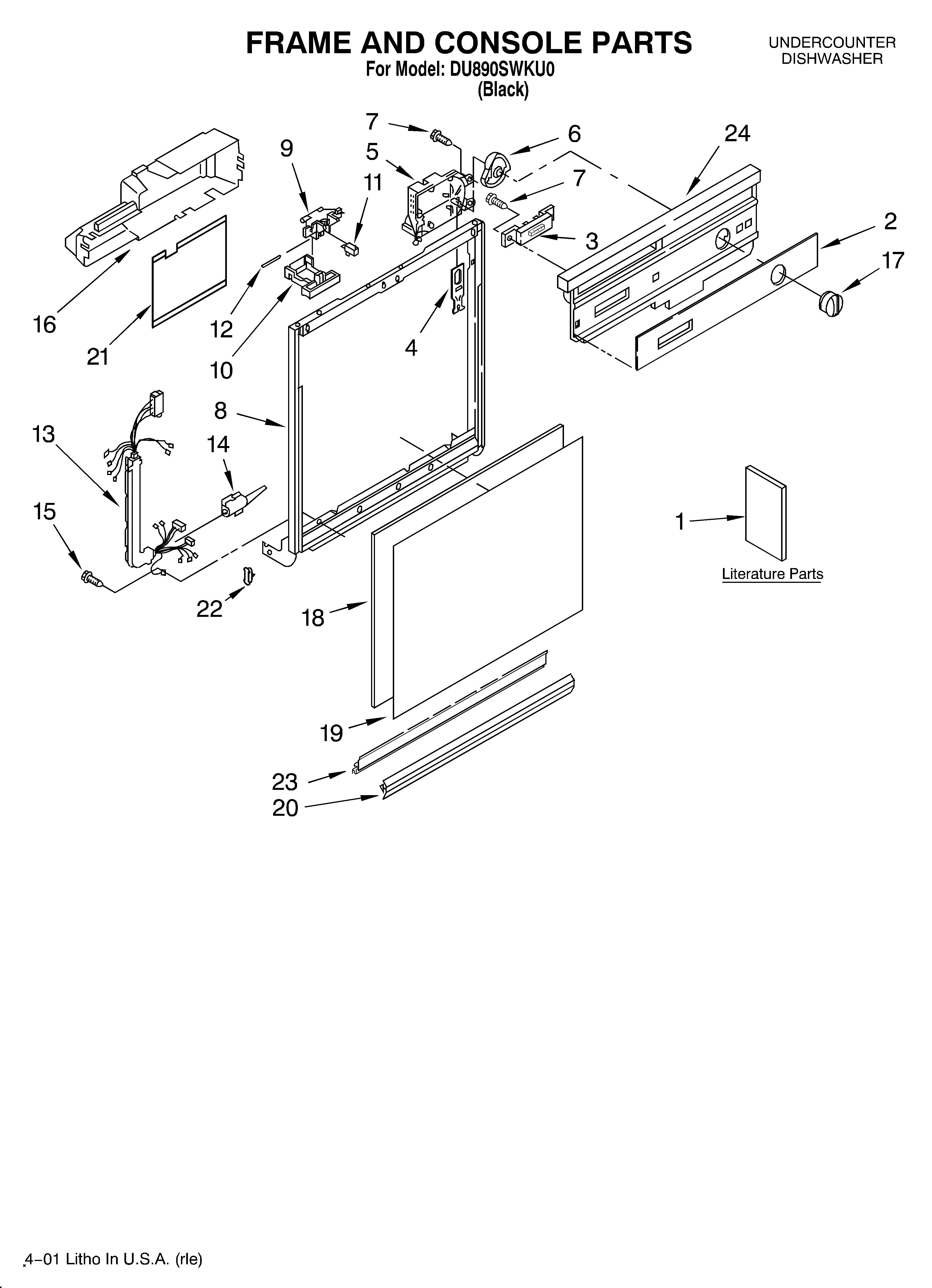 Frame and console/literature