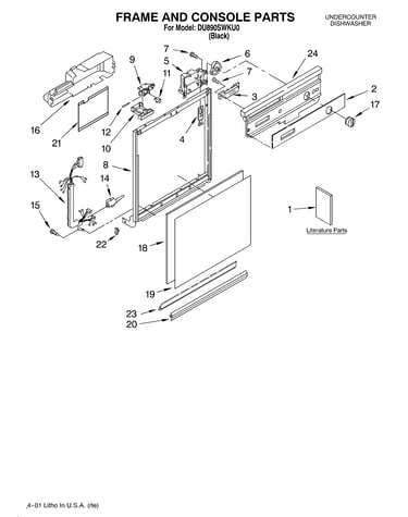Frame and console/literature