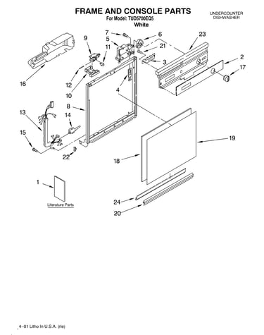 Frame and console/literature