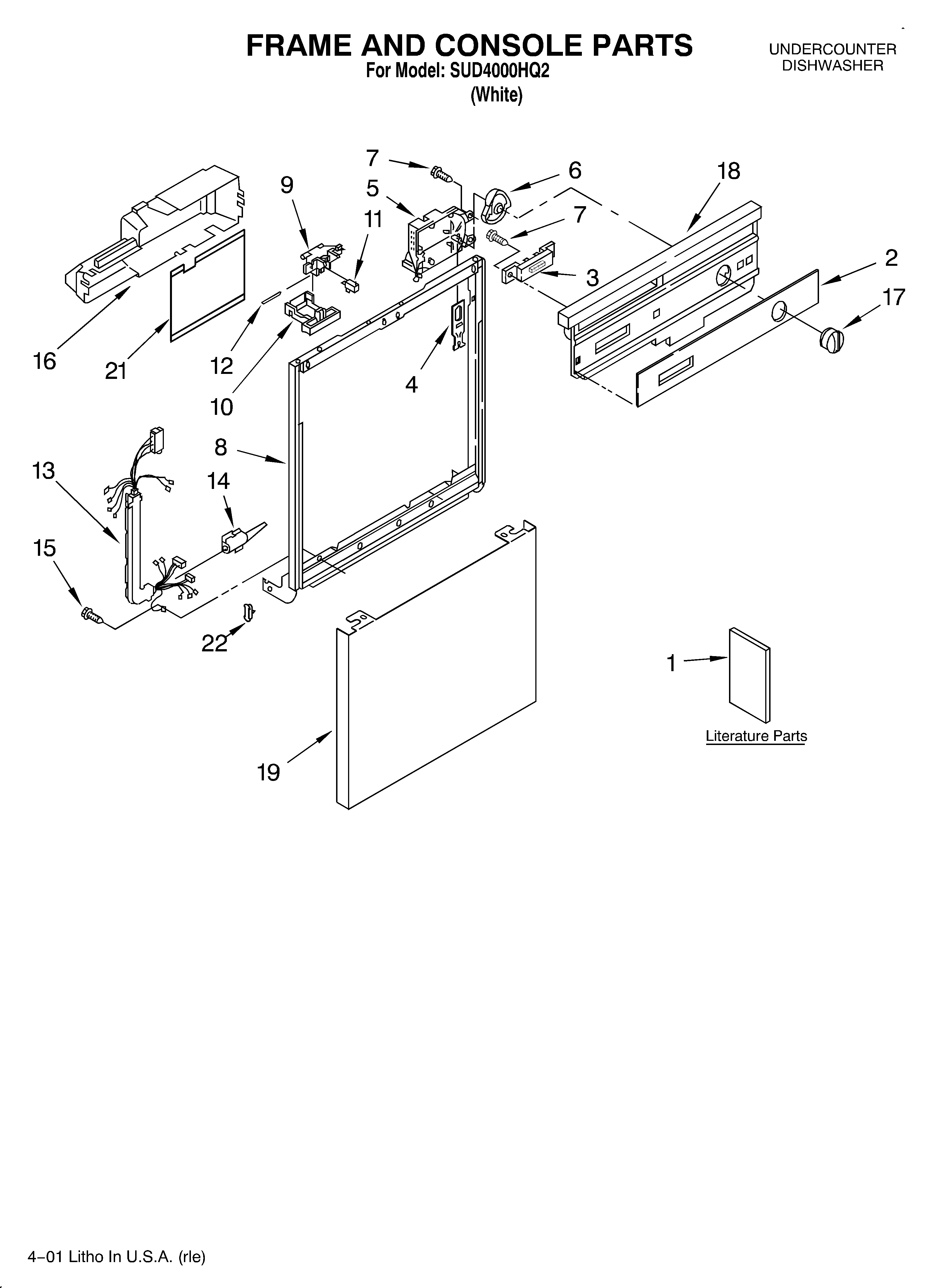 Frame and console/literature