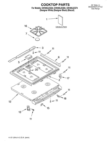 Cooktop/literature