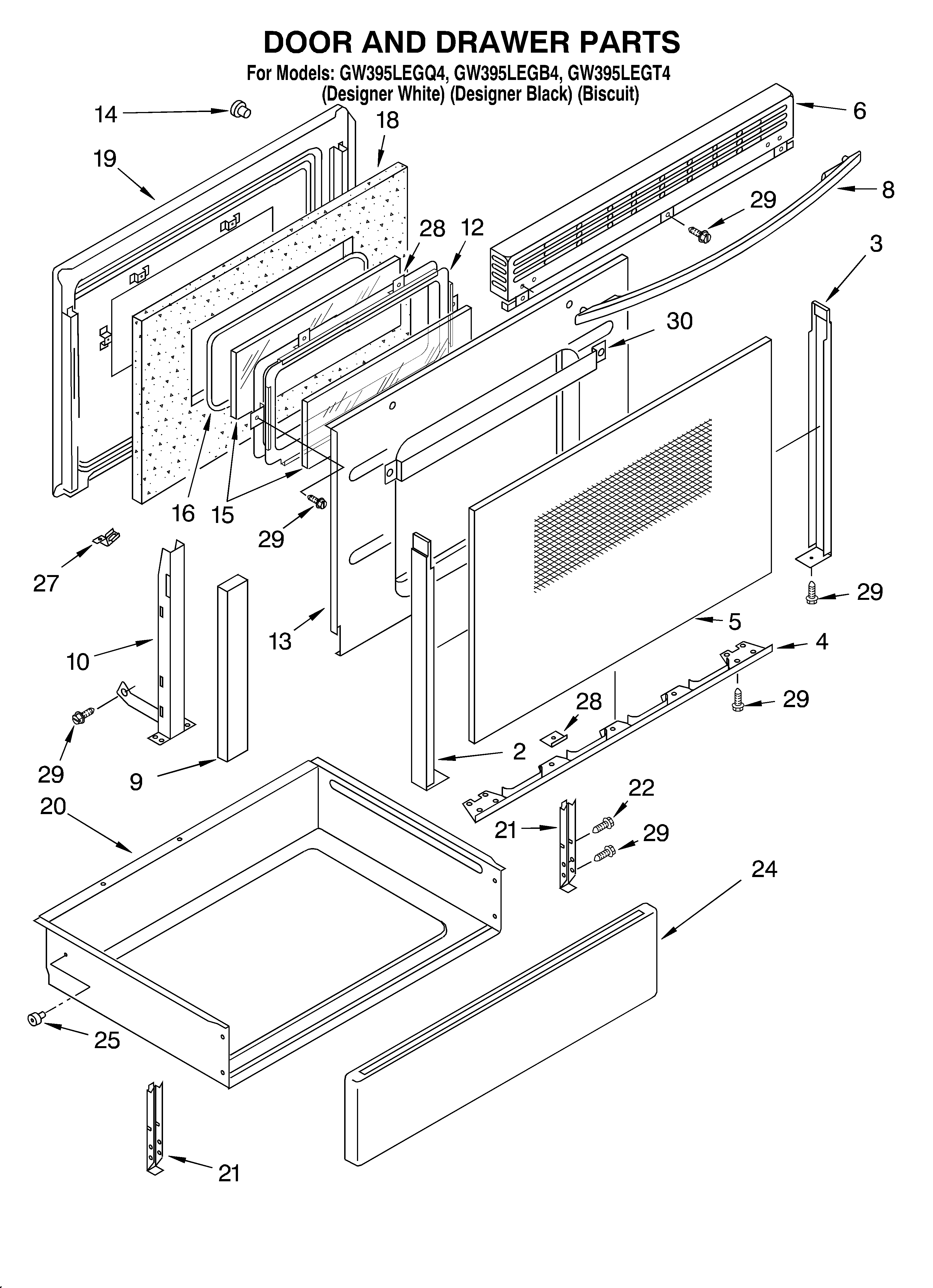 Door and drawer