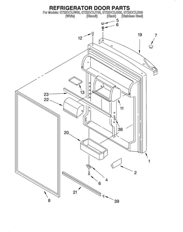 Refrigerator door