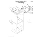 KitchenAid KAWS850JQ2 top and cabinet/literature diagram