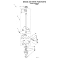 KitchenAid KAWS855JE2 brake and drive tube diagram