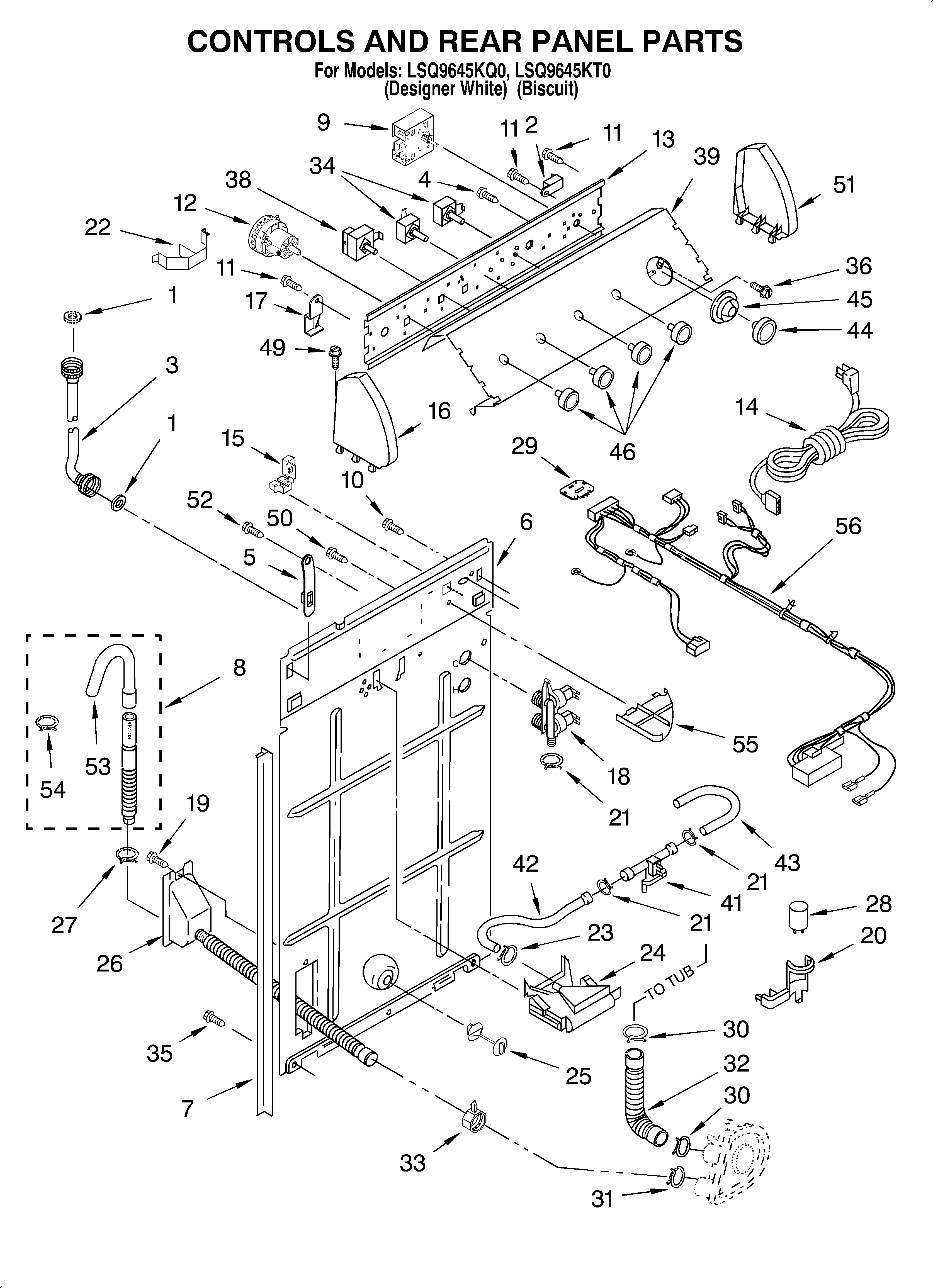 Controls and rear panel