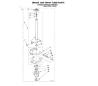 KitchenAid KAWS750JT2 brake and drive tube diagram