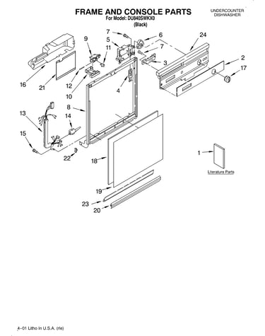 Frame and console/literature
