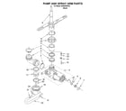Whirlpool DU840SWKX0 pump and sprayarm diagram