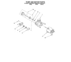 Whirlpool DU850SWKB0 pump and motor diagram
