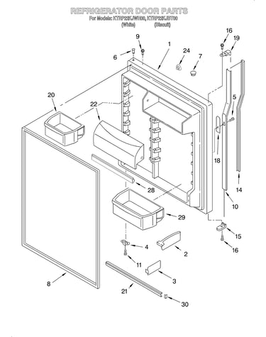 Refrigerator door