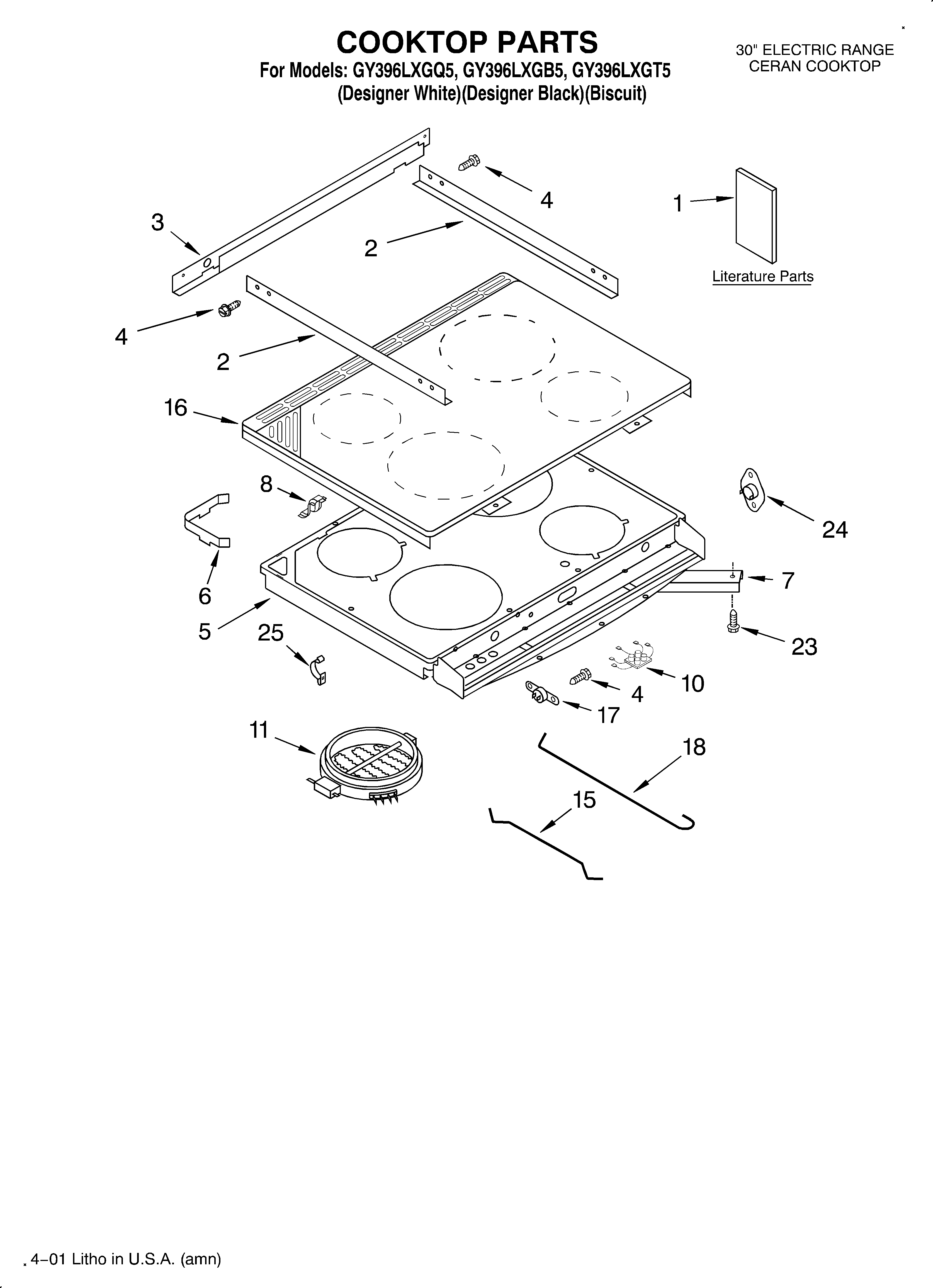 Cooktop/literature