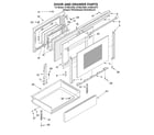 Whirlpool GY396LXGB5 door and drawer diagram
