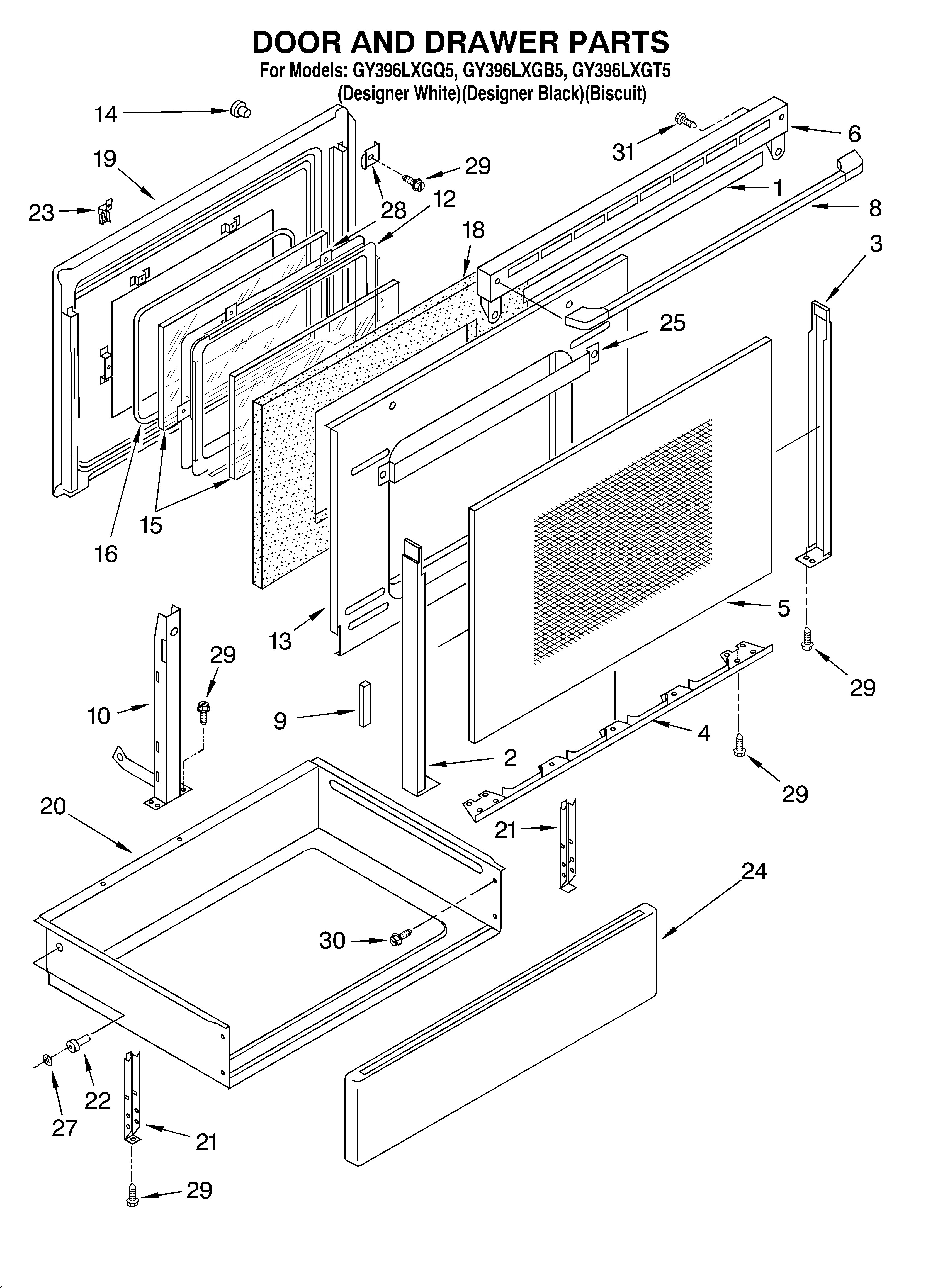 Door and drawer