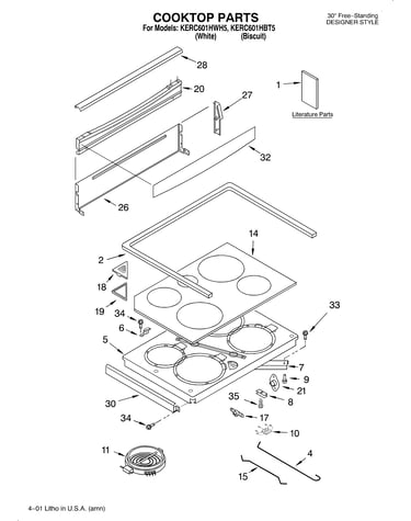 Cooktop/literature