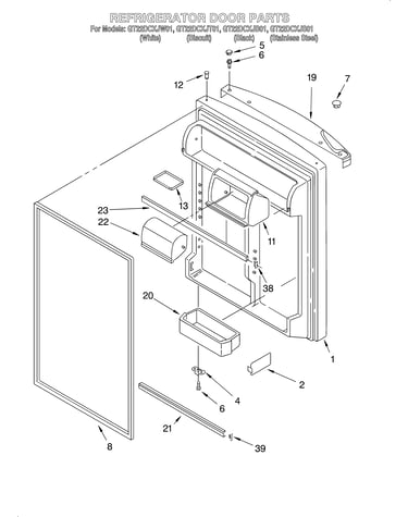 Refrigerator door