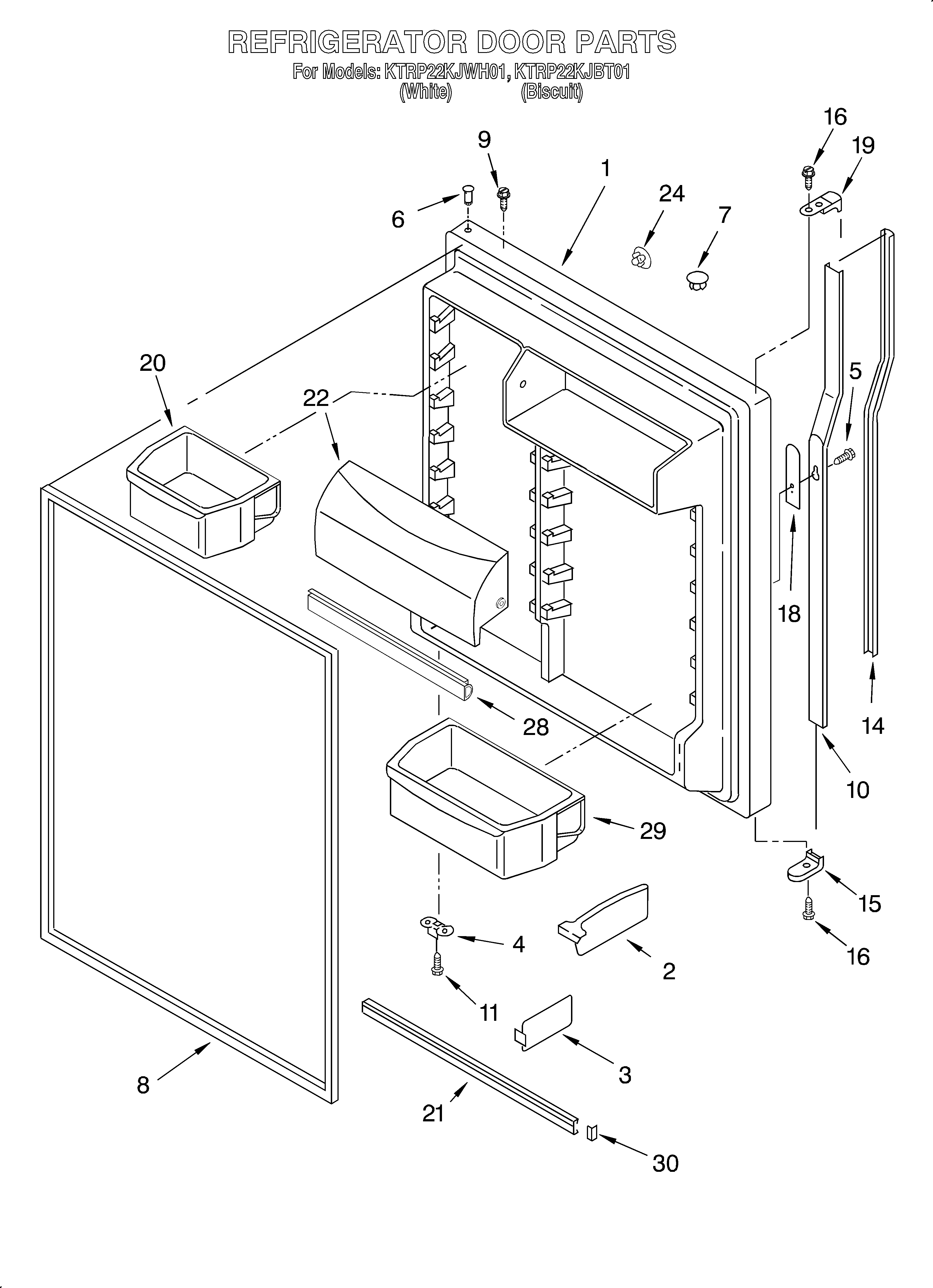 Refrigerator door