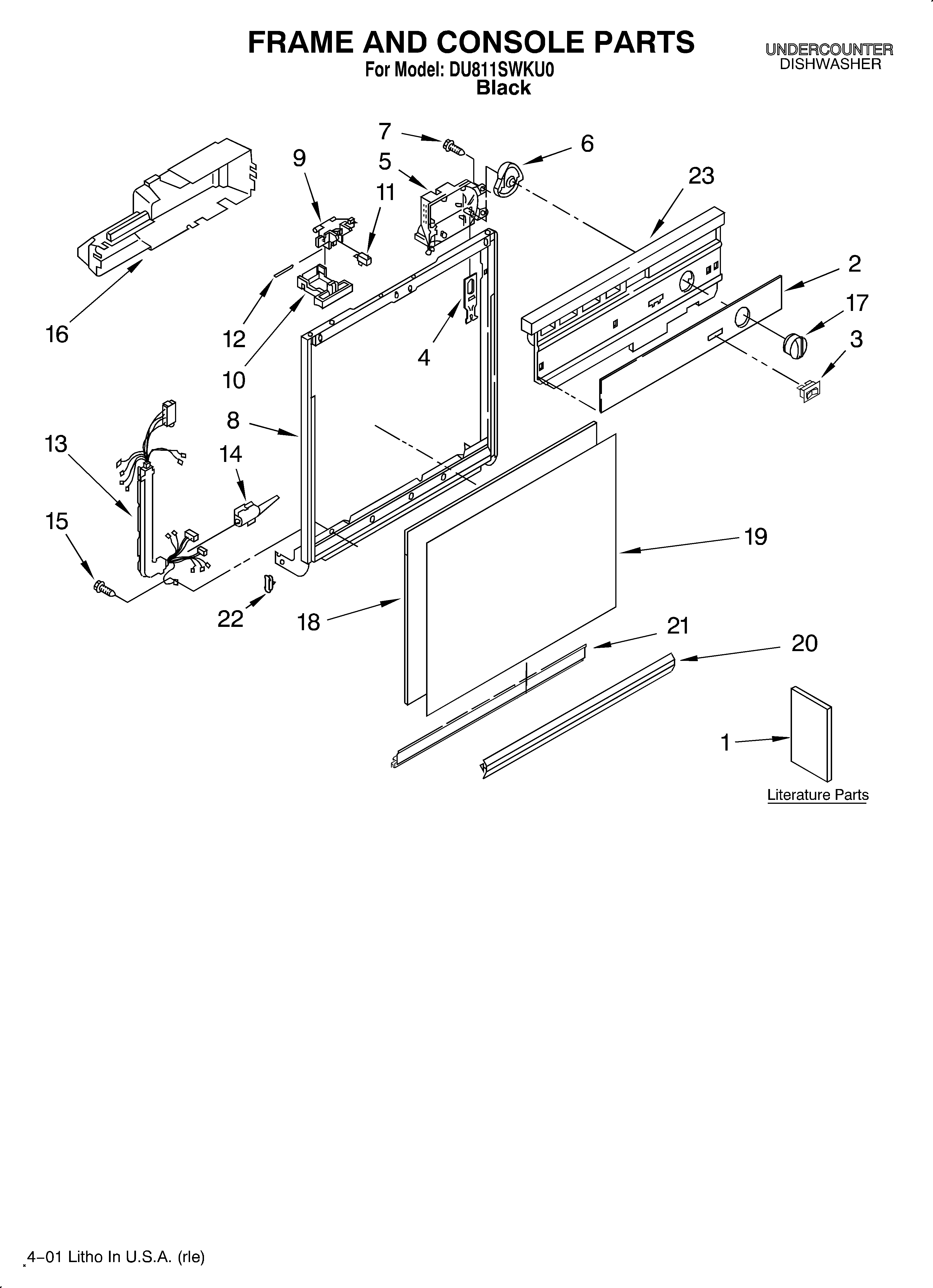 Frame and console/literature