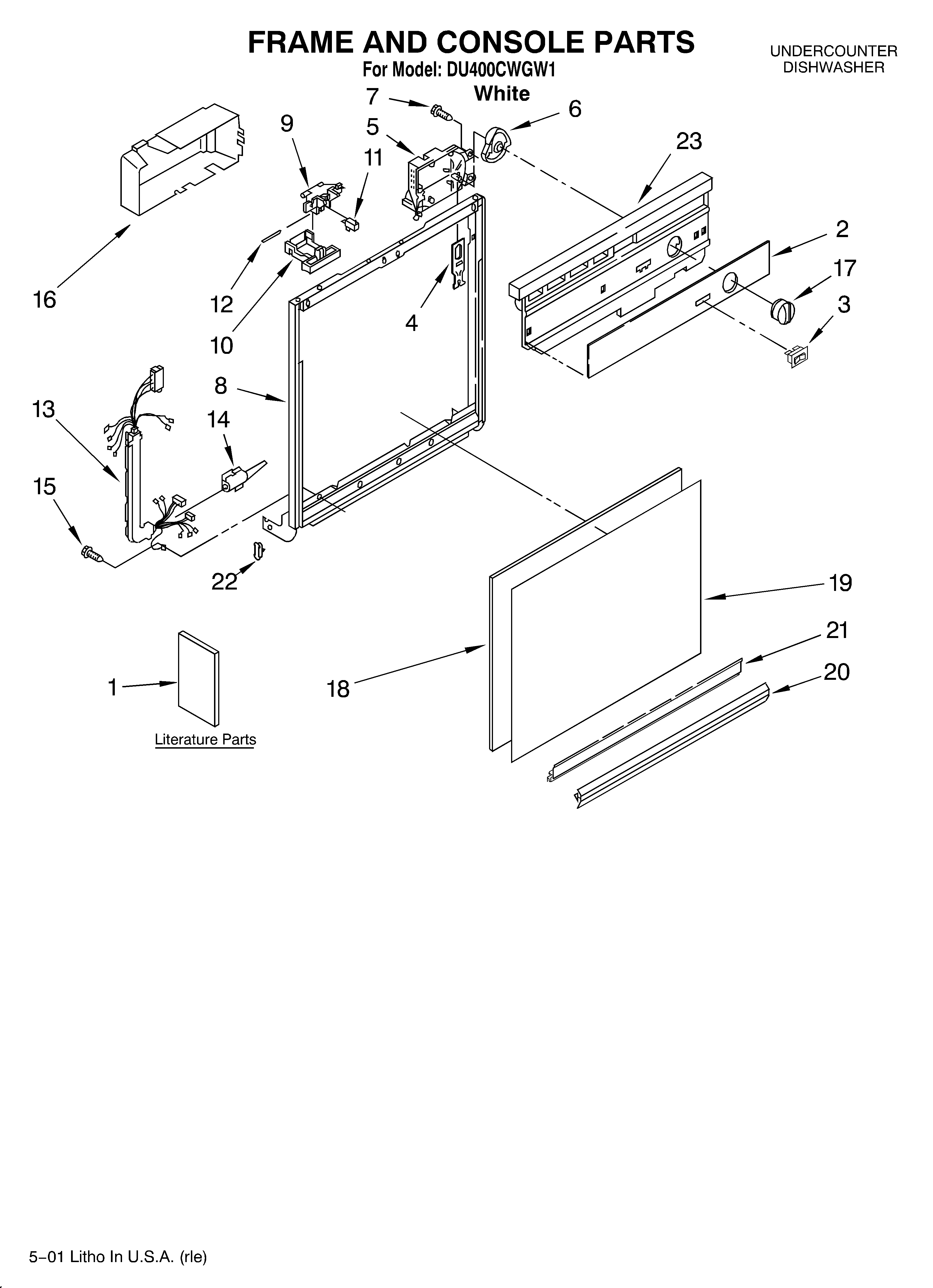 Frame and console/literature