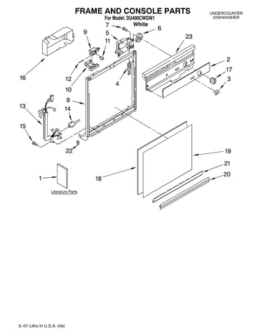 Frame and console/literature